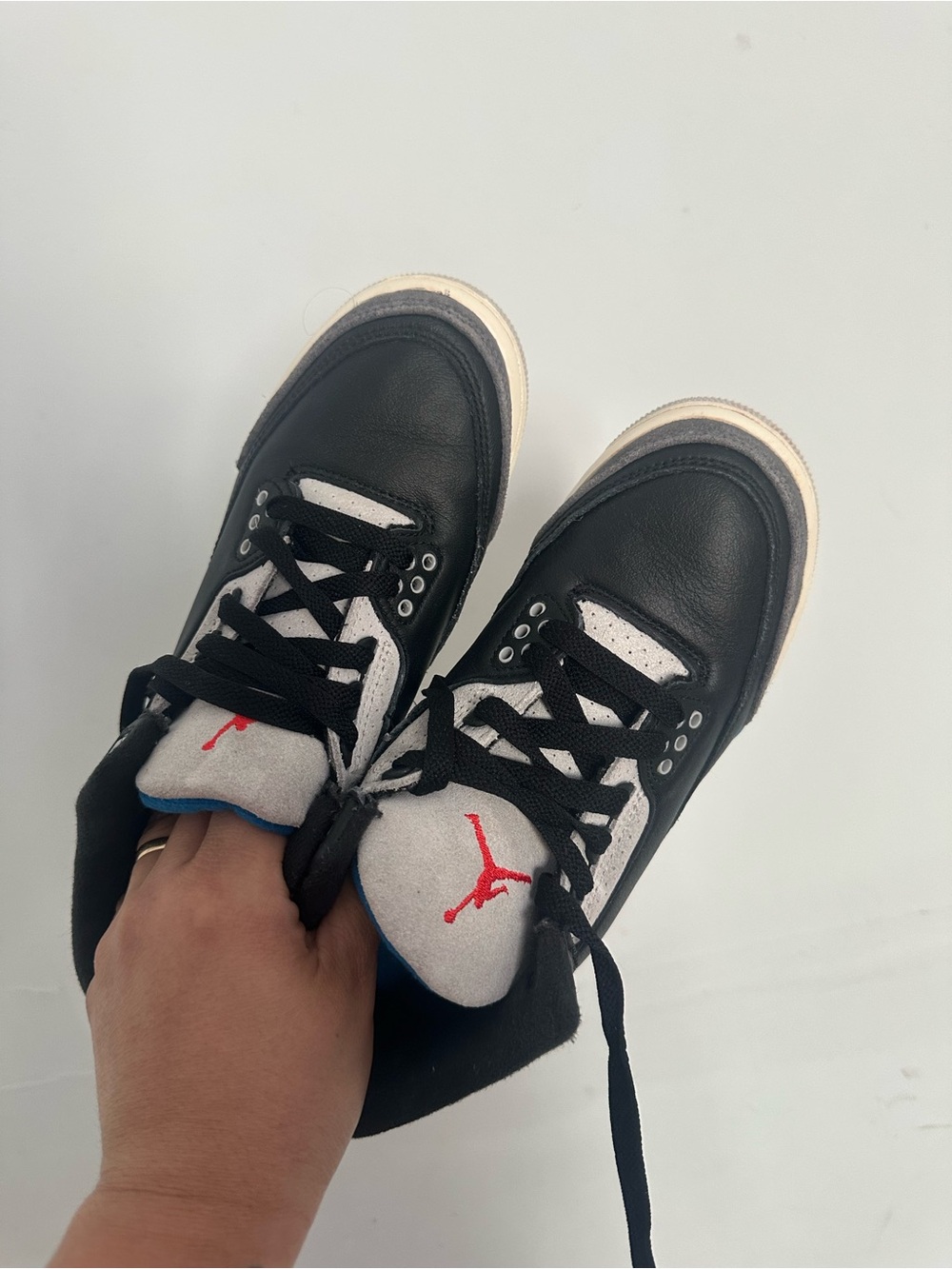 Jordan Kids Black, White and Red High-Top Sneakers